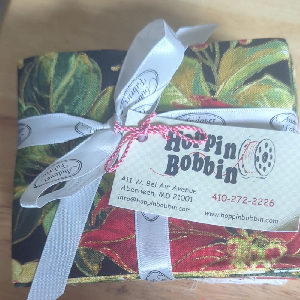 Hoppin Bobbin Fabric Bundle with Ribbon